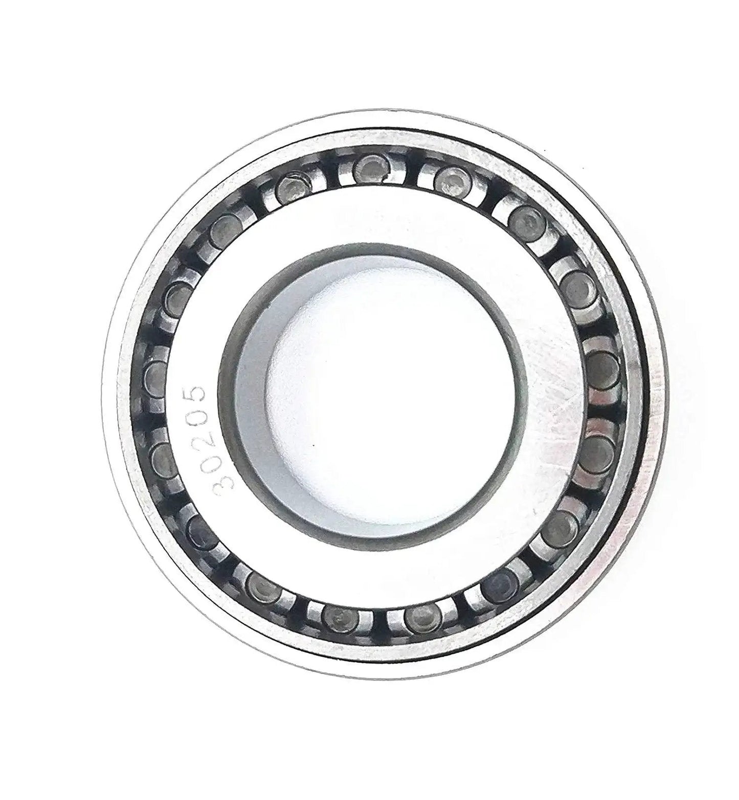 Front view of Two Pack 30205 Tapered Roller Bearing Set Cone And Cup 25 mm Bore 52 mm Outer Diameter 16.25 mm Width for automotive hubs