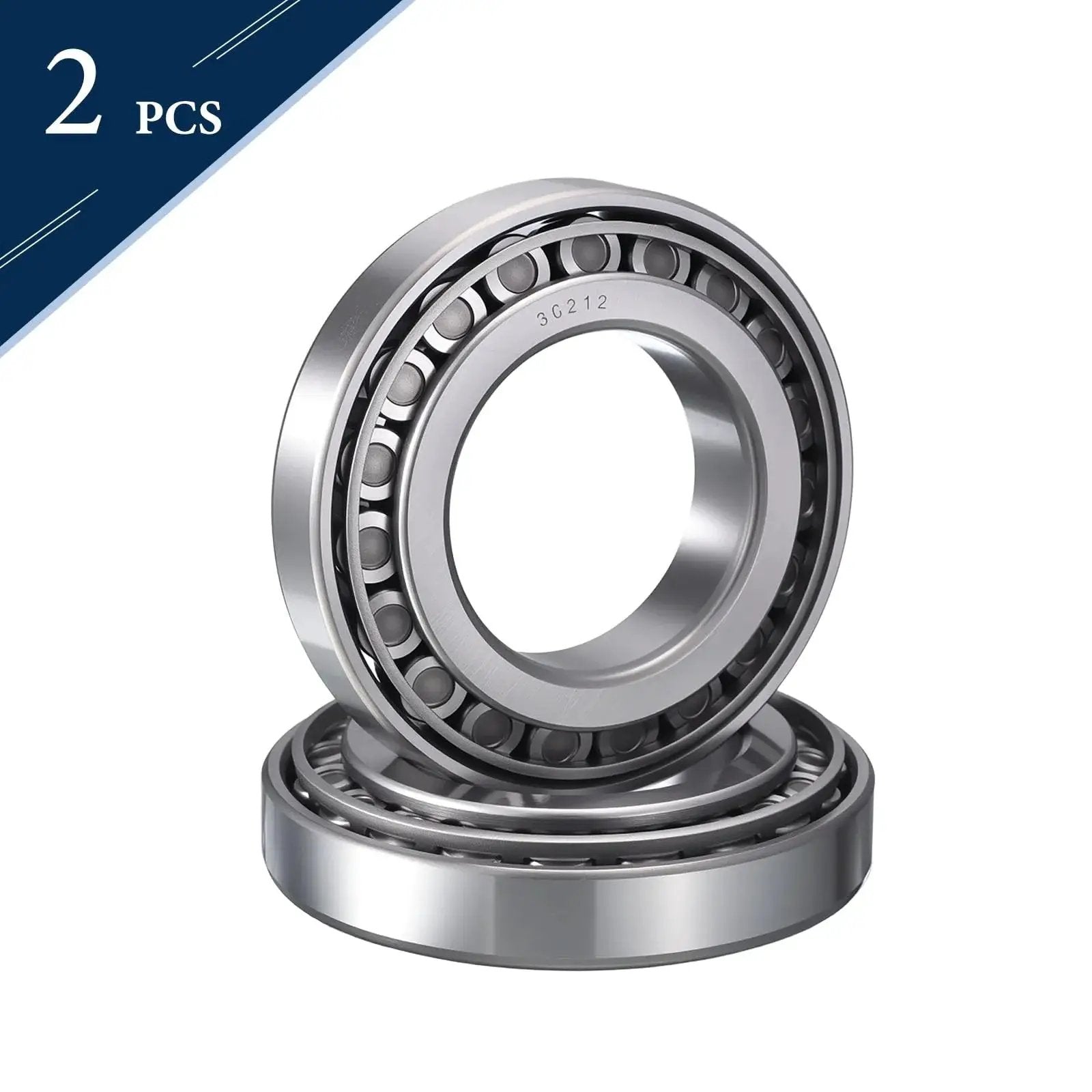 Two Pack 30212 Tapered Roller Bearing Cone And Cup Set 60 Mm Bore 110 Mm OD ABEC 3 Pre Lubed For Heavy Loads