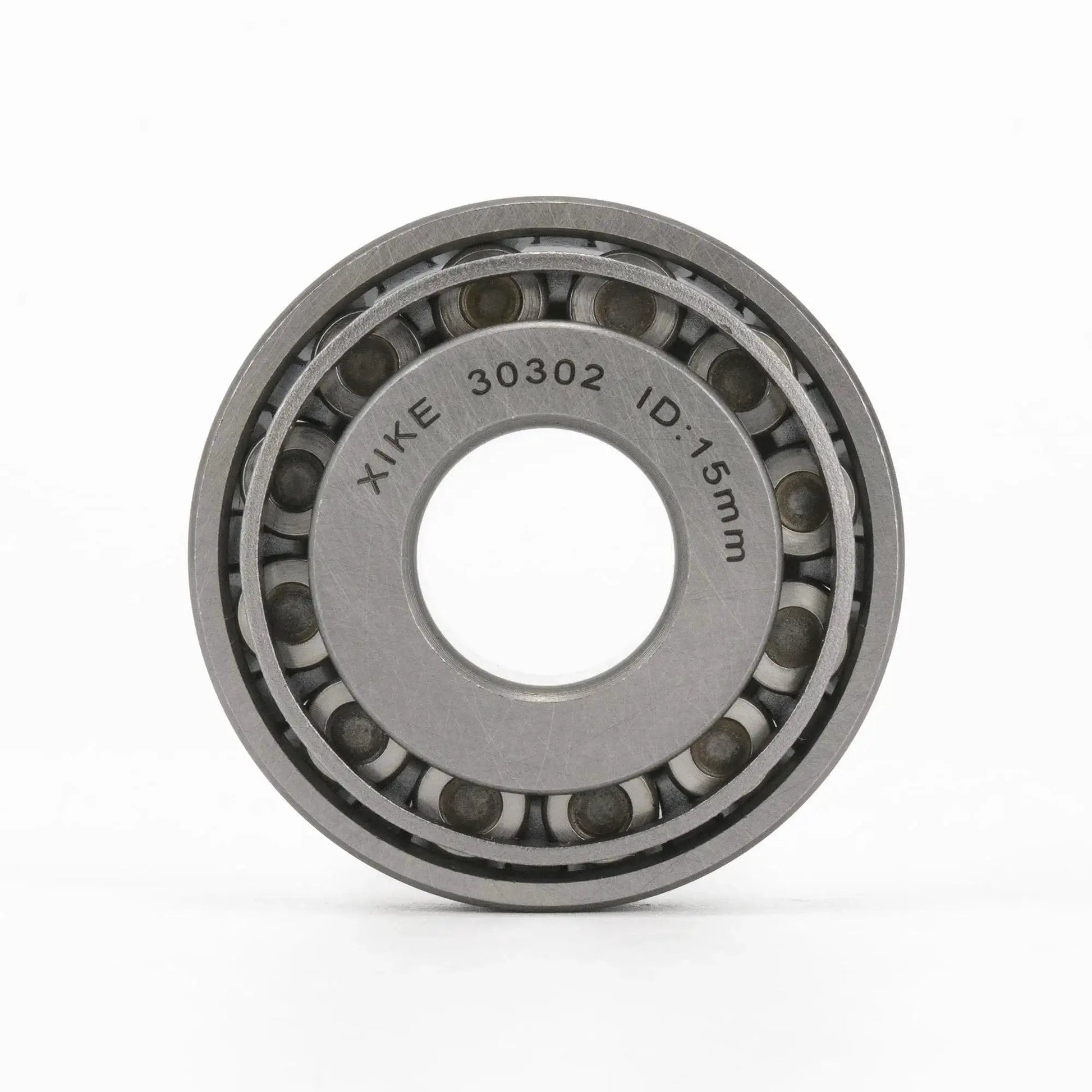 Front view of Two Piece 30302 Tapered Roller Bearing Cone And Cup Set 15x42x14.25mm, chrome steel, for various machinery applications