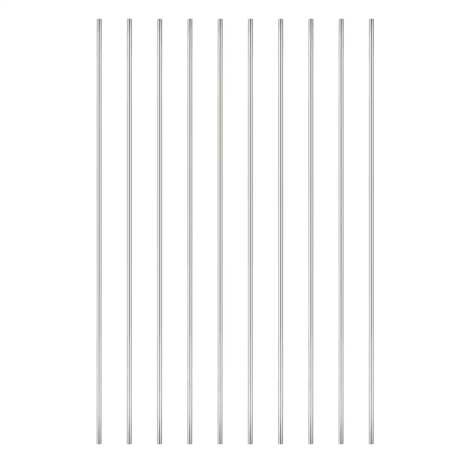 304 Stainless Steel Round Bar Stock 300mm By 3mm Pack Of 10 For Lathe Projects DIY Ready Smooth Surface Rust Resistant