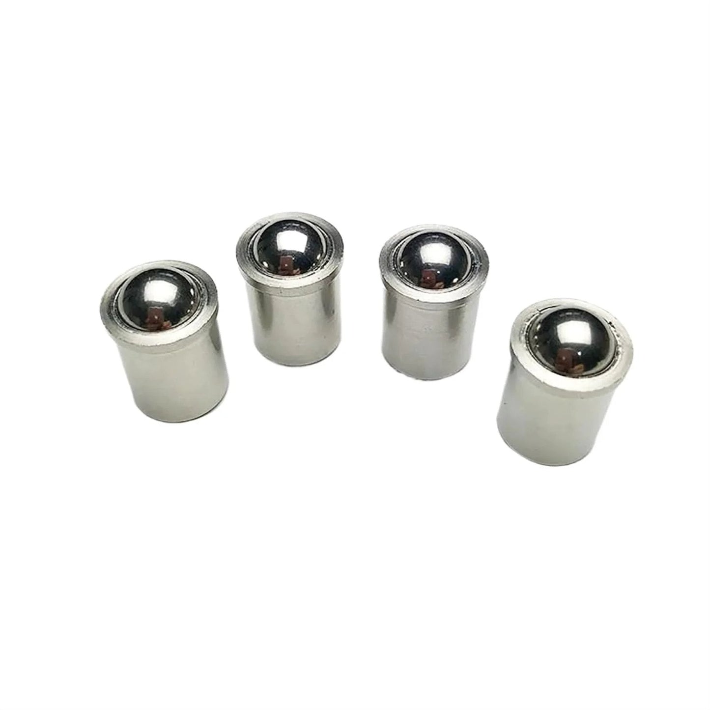 5pcs D5 x L6 304 Stainless Steel Ball Plunger, Push Fit Spring Loaded Ball Plungers for Drive Pulleys, Indexing, Positioning & Mechanical Applications