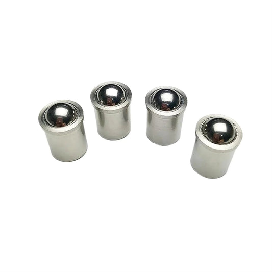 5pcs D5 x L6 304 Stainless Steel Ball Plunger, Push Fit Spring Loaded Ball Plungers for Drive Pulleys, Indexing, Positioning & Mechanical Applications