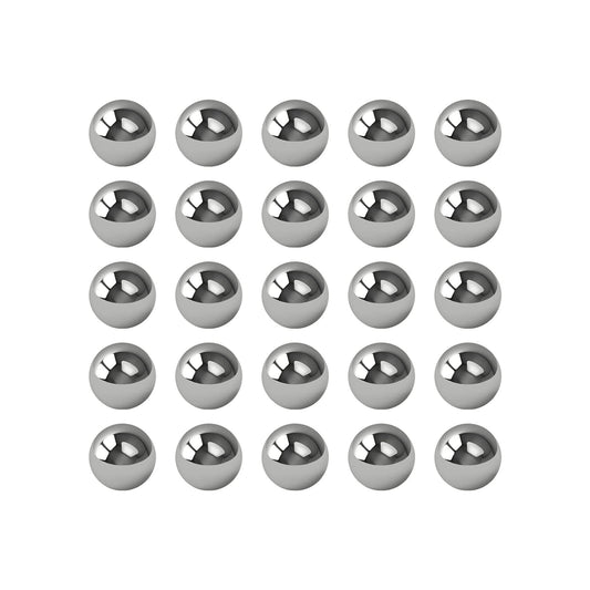 304 Stainless Steel Bearing Balls 8 Millimeter Precision Solid Ball Bearings Pack Of 25 For Machinery And Gearboxes DIY Projects And Automotive Use With High Corrosion Resistance Excellent Low Temperature Strength And Smooth Surface Finish For Gearheads
