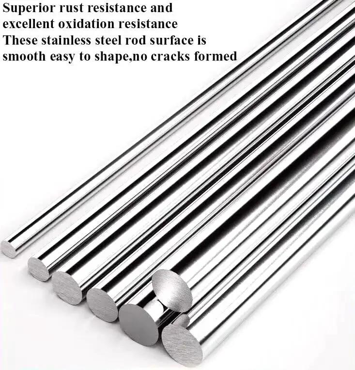 16 Inch Long 0.625 Inch Diameter 304 Stainless Steel Solid Round Rod For Diyers Craft And Metal Working Weldable Rust Resistant Bar