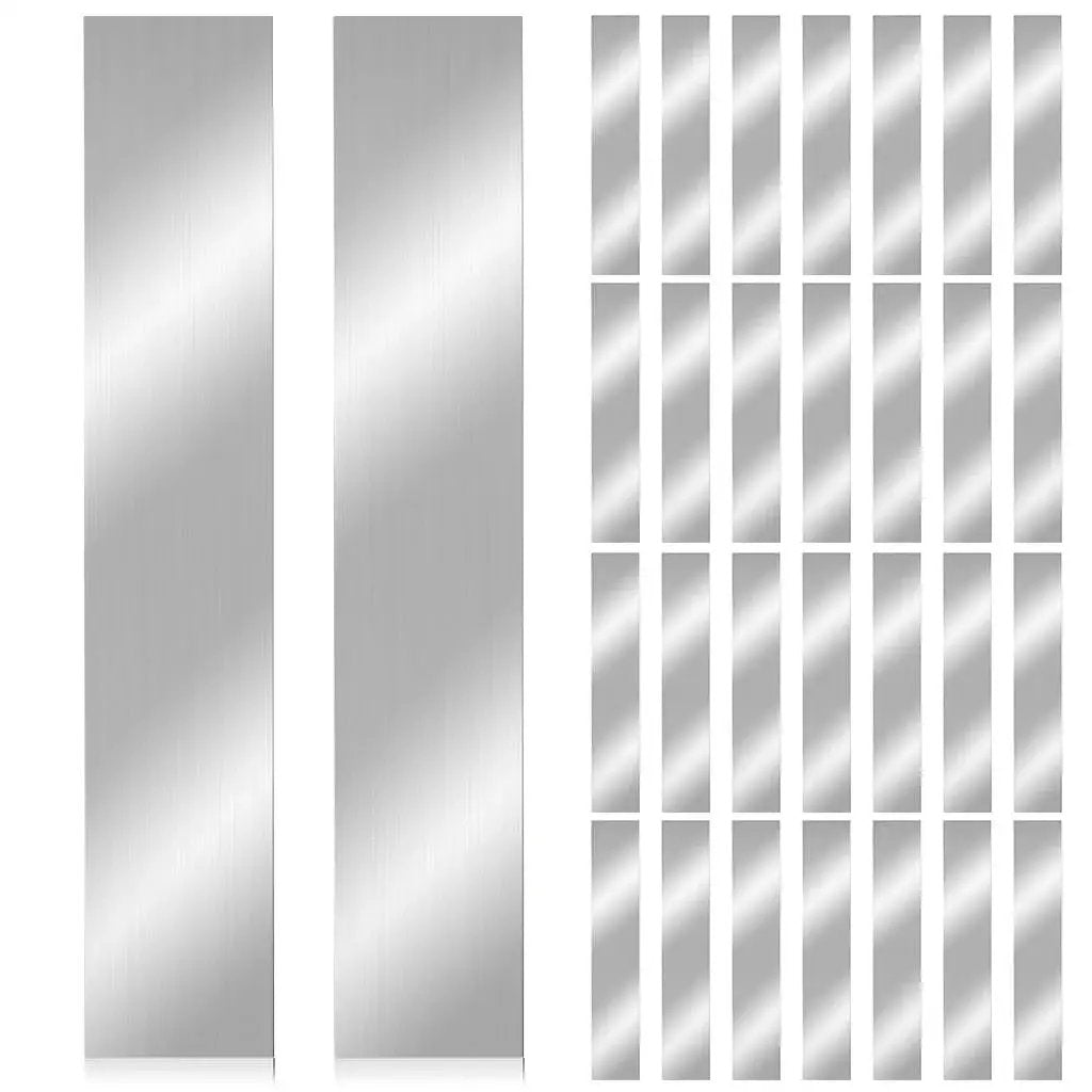 50 Piece Shim Stock Assortment In 304 Stainless Steel Strips 1 Inch Wide By 6 Inch Long Metal Shims For Leveling And Gap Filling In Home Improvement