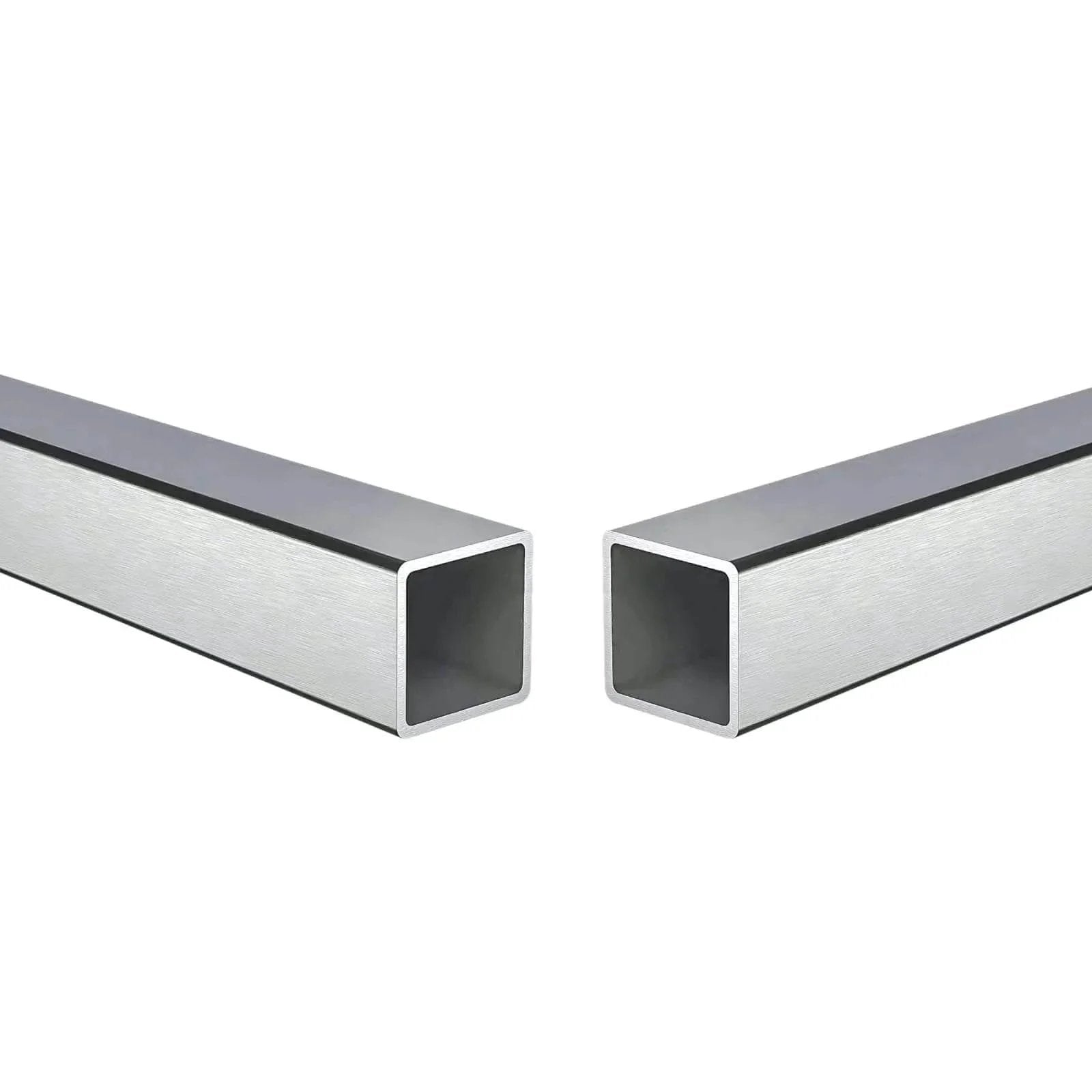 304 Grade Stainless Steel Square Tubing 30mm by 30mm by 1mm Thick 500mm Length Pack of 2 Polished Finish