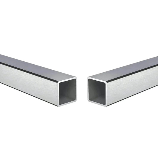 304 Grade Stainless Steel Square Tubing 30mm by 30mm by 1mm Thick 500mm Length Pack of 2 Polished Finish
