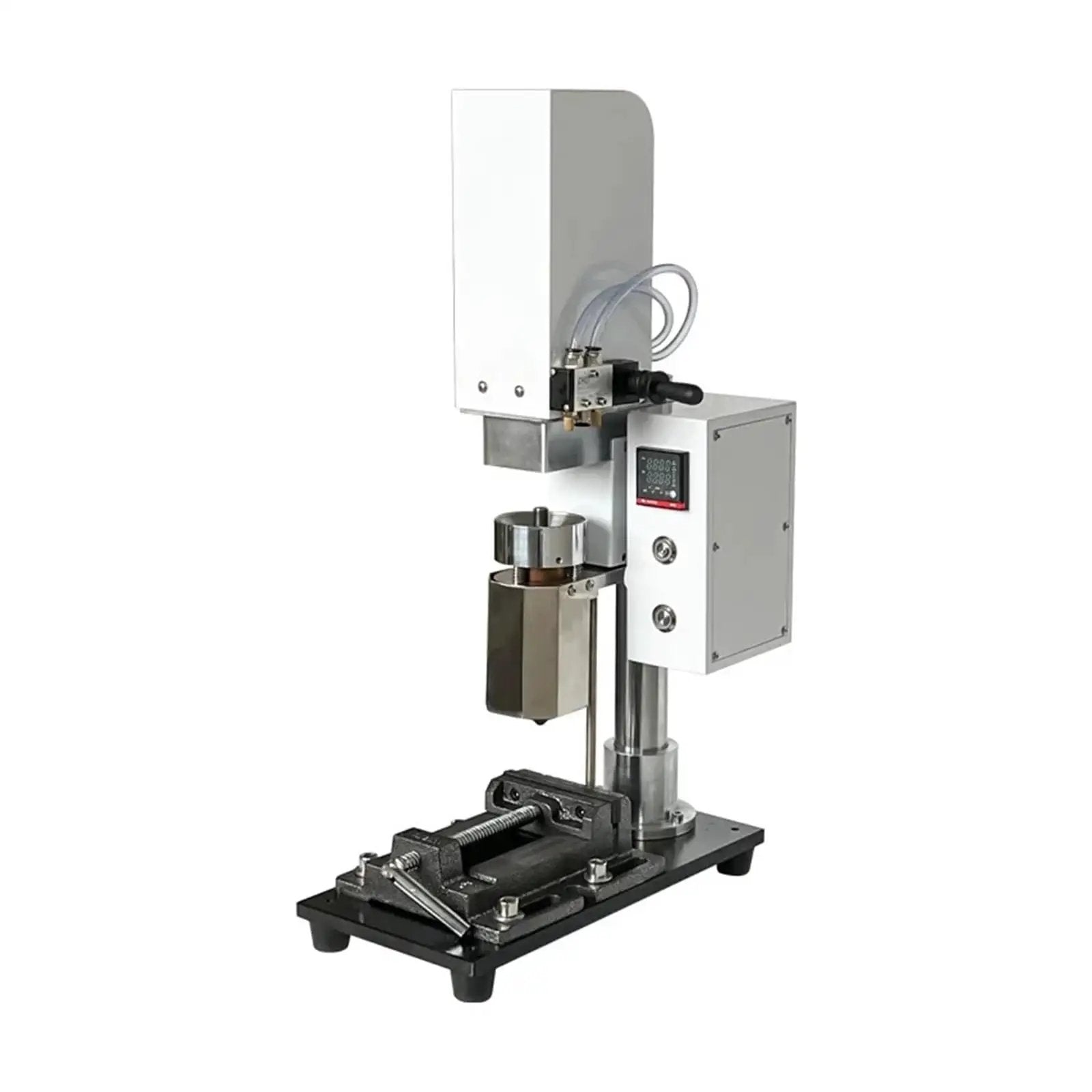 Laboratory Grade 30g Vertical Injection Molding Machine For Small Plastic Samples With Pneumatic Mold Clamp And Auto Return 110V