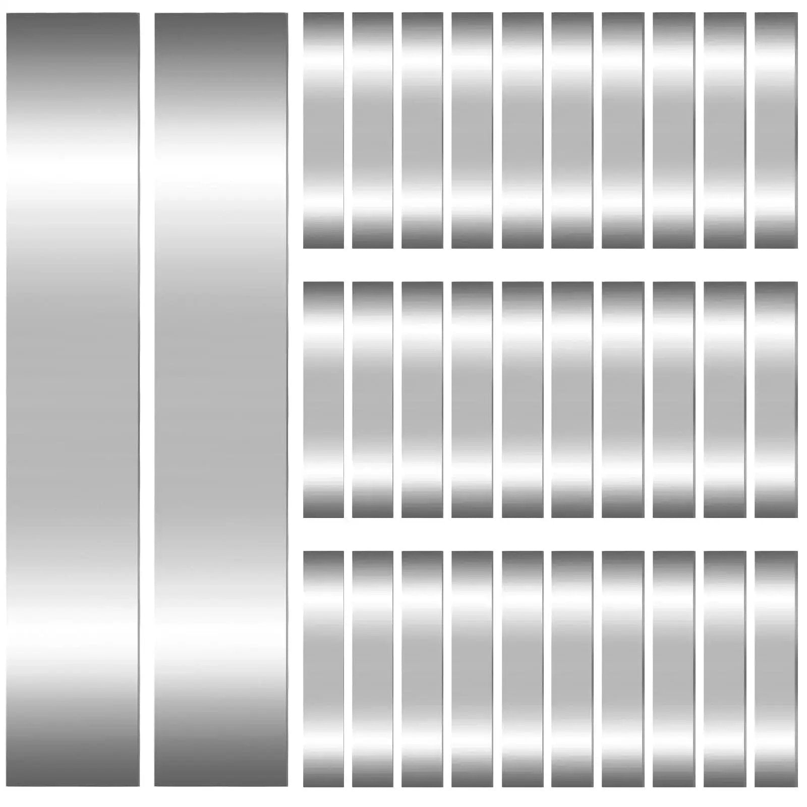 Pro Grade 30 Piece Shim Stock Set In 304 Stainless Steel For Precise Leveling And Gap Filling On Kitchen And Home Projects