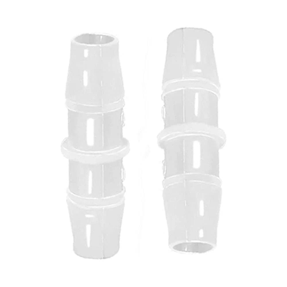 Plastic Hose Barb Fittings Pack Of Eight Barbed Adapters For Air Water And Fuel Lines In Sizes Three Sixteenths Inch One Quarter Inch Three Eighths Inch One Half Inch And Five Eighths Inch Durable Polypropylene side view