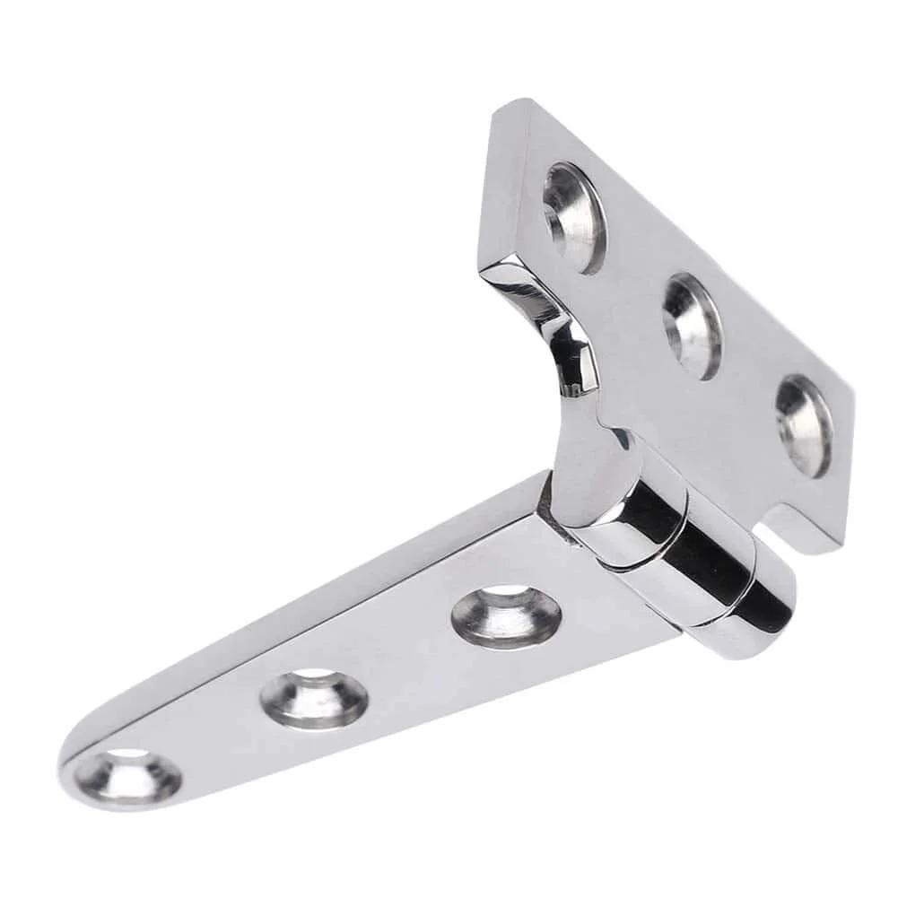 316 Stainless Steel T Hinge Resistance Mirror Polished Three Sizes For Cabinet Doors Garden Gates Boats And Yachts
