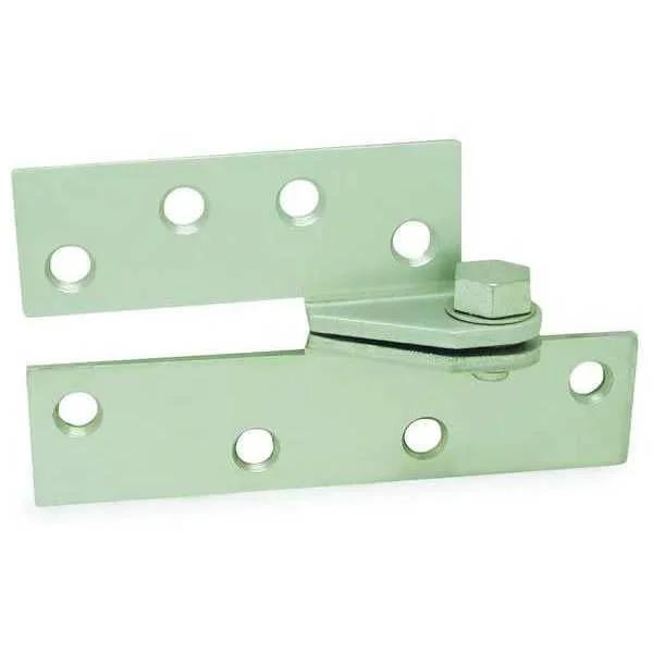 Full Surface Pivot Hinge With Plain Bearing And Zinc Finish, Steel Construction, 4 Holes Per Leaf, Right Handed, 180 Degree Swing