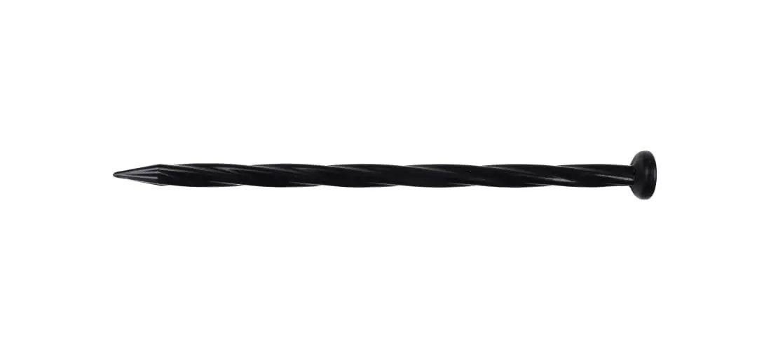 No Dig 8 Inch Nylon Spiral Landscape Edging Anchoring Spikes Pack Of 6 Black For Securing Edging And Landscape Fabric In Your Yard No Tools Needed Super Sturdy Weather Resistant Design By EasyFlex