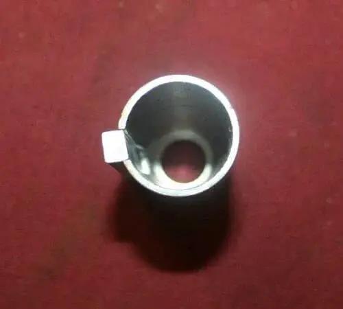 Top view of Crank Shaft Adapter Taper For Generators And Gas Engines Straight Alloy Steel Crank Pulley Adapter With V Belt