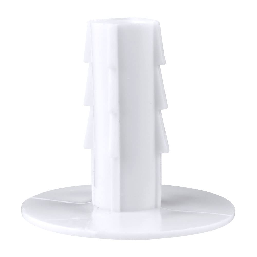 Single Feed-Through Cable Bushings White 100 Pack For Low-Voltage Wall Installations ABS Weatherproof And Varmit-Proof Protection