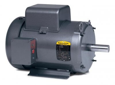 1.5 HP Single-Phase TEFC General Purpose Motor, 3,450 RPM, Dual 230/115 V, 56/56H Frame, Foot Mount with Standard Flange, Single Unit with Sealed Ball Bearing for Industrial Use