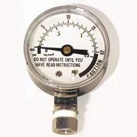 Analog Steam Gauge Pressure Canner With Analog Display For Home Canning By Presto 85772, close-up of analog dial gauge.