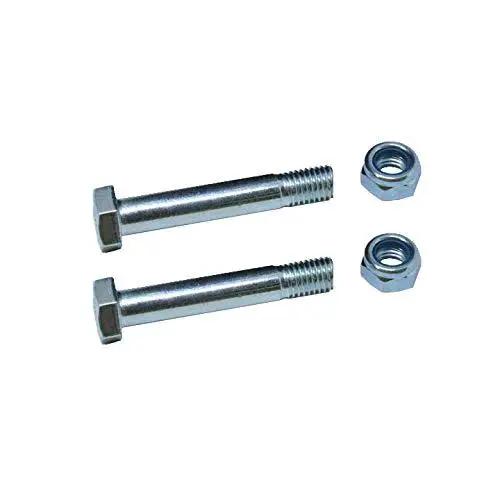 Axles and nuts for Beefy Heavy Duty Cast Iron V Groove Wheel Set For Residential Rolling Gates 4 Inch By Two And A Half Inch