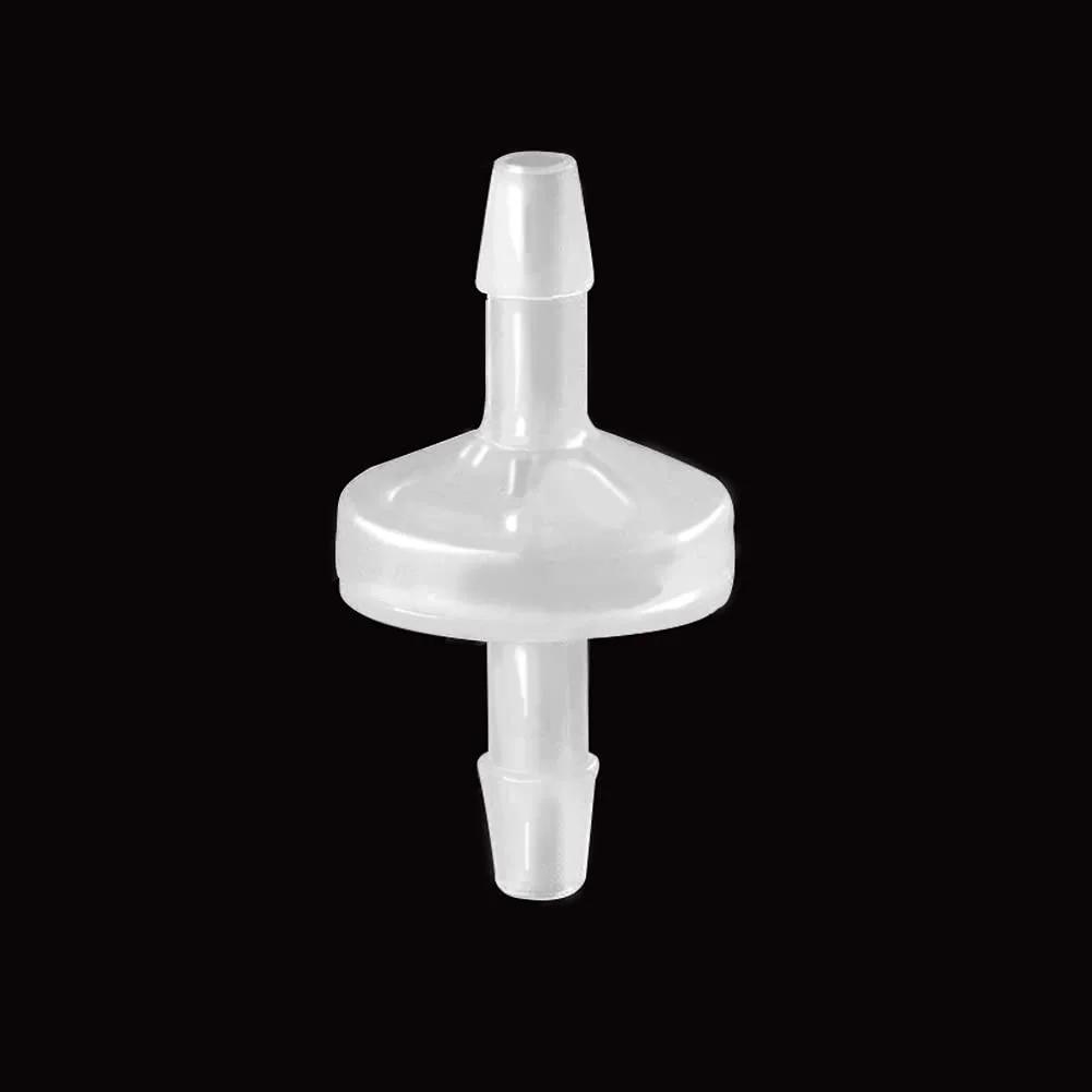 One Way Check Valve 1/8 Inch Hose Barb Non Return PVED Plastic Valve For Water Fuel Oil Air Gas Ozone Resistant Fits 1/8 Inch Hose ID