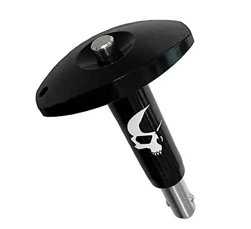 All In One Roller Skate Tool For Bearing Extraction And Installation, 8mm bearing removal, durable aluminum, black with logo