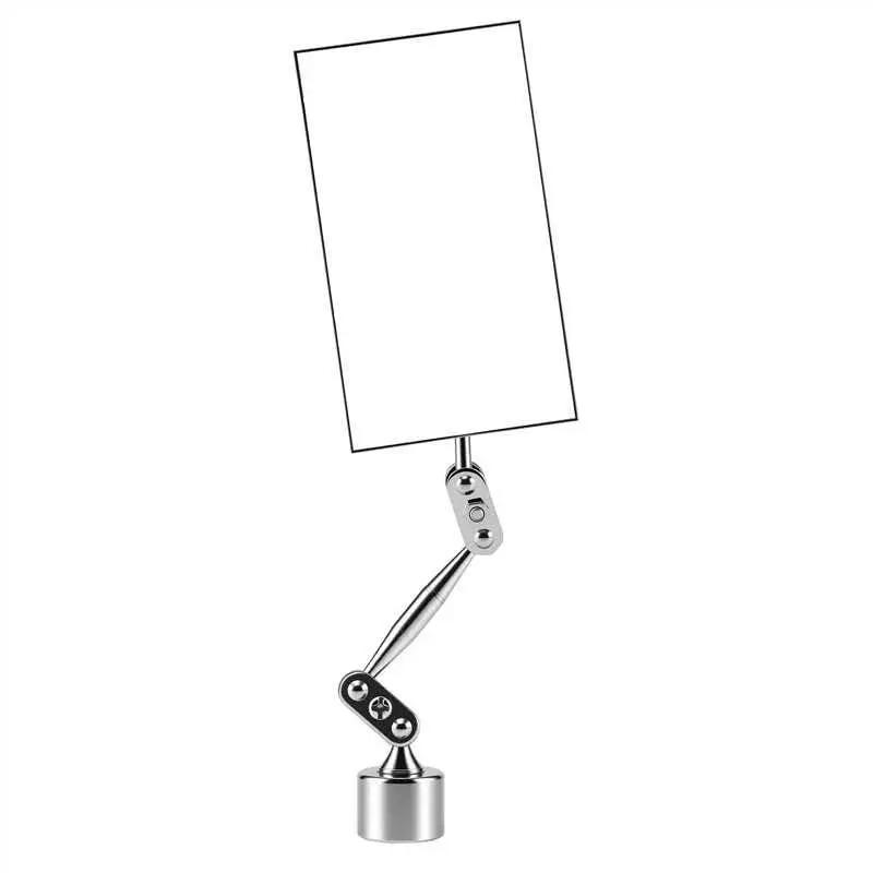 Magnetic Base Inspection Mirror With 3.5x2 Inch Head, Swivel Ball Joint, Hands Free Angles For Tight Spots In Equipment