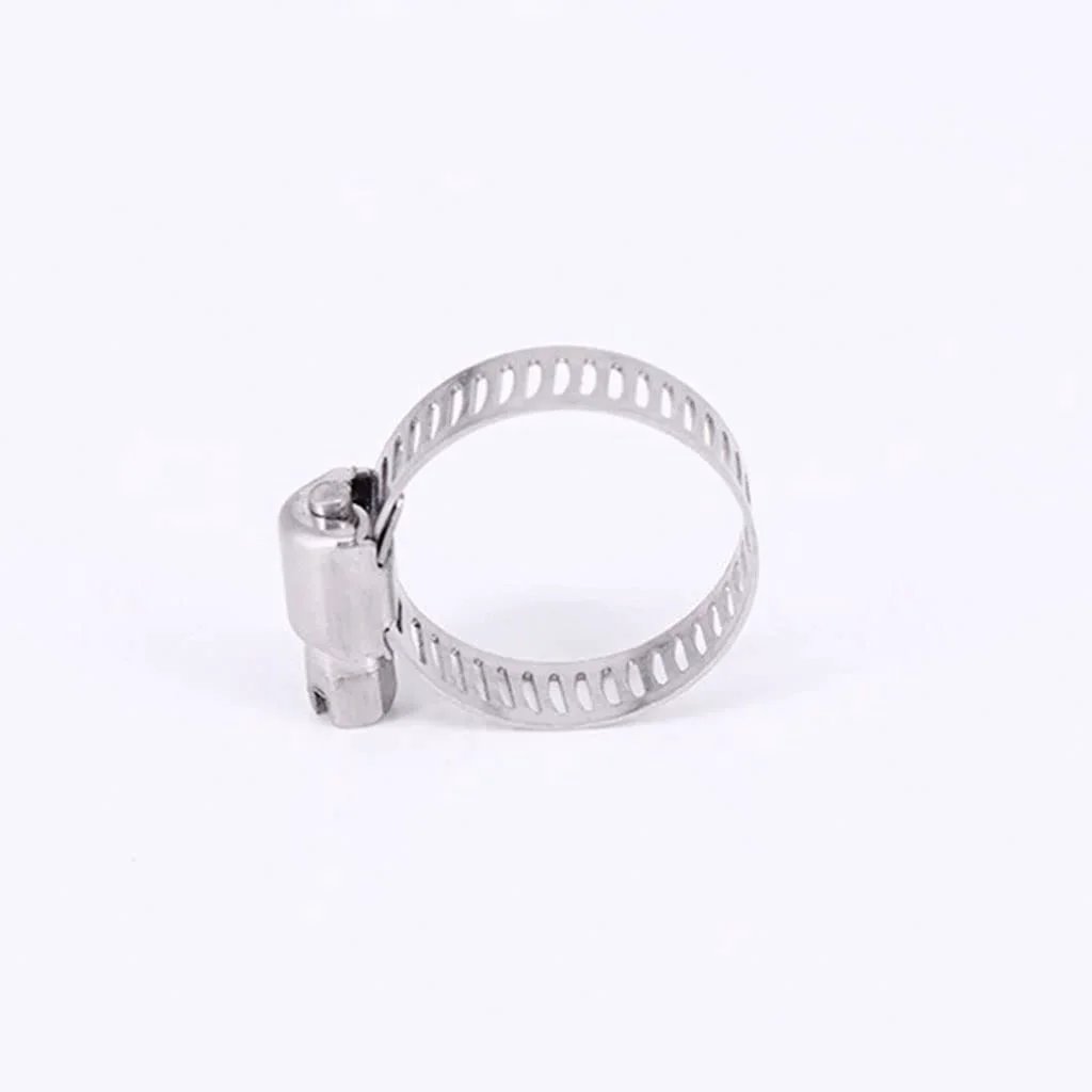10 Pcs 304 Stainless Steel Adjustable Hose Clamps Set For Automotive And Industrial Use Durable Worm Drive Pipe Clips