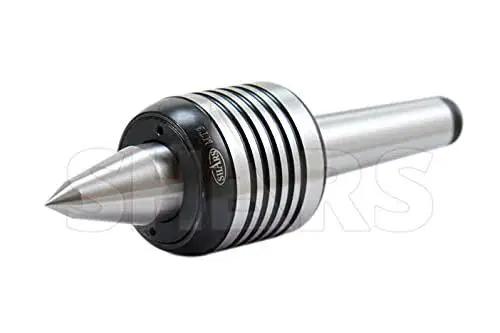 3MT Long Nose Live Center For Lathe CNC With Triple Bearing 60 Degree Point High Precision 0.0002 TIR close-up view