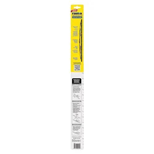 Front packaging view of WeatherBeater 22 Inch Wiper Blades Pack of 2 With OEM Quality Durability, showing product details and features.
