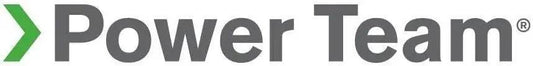 Power Team logo with green arrow design and brand name in bold font