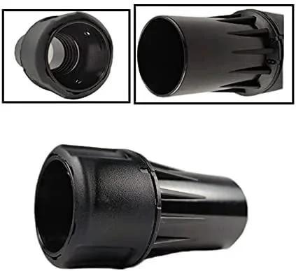 Universal No Fuss Quick Connector For Dust Extractors And Vacuum Hoses By DeWalt DWV9000 with Positive Lock in black plastic