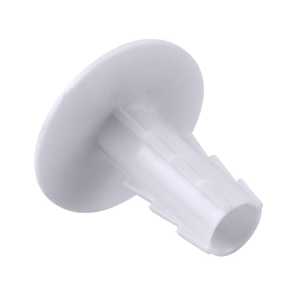 Single Feed-Through Cable Bushings White 100 Pack For Low-Voltage Wall Installations ABS Weatherproof And Varmit-Proof Protection
