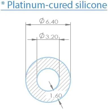 Top Notch Platinum Cured Silicone Tubing 1 Eighth Inch ID 1 Quarter Inch OD 10 Foot Length Medical Grade peristaltic pump use