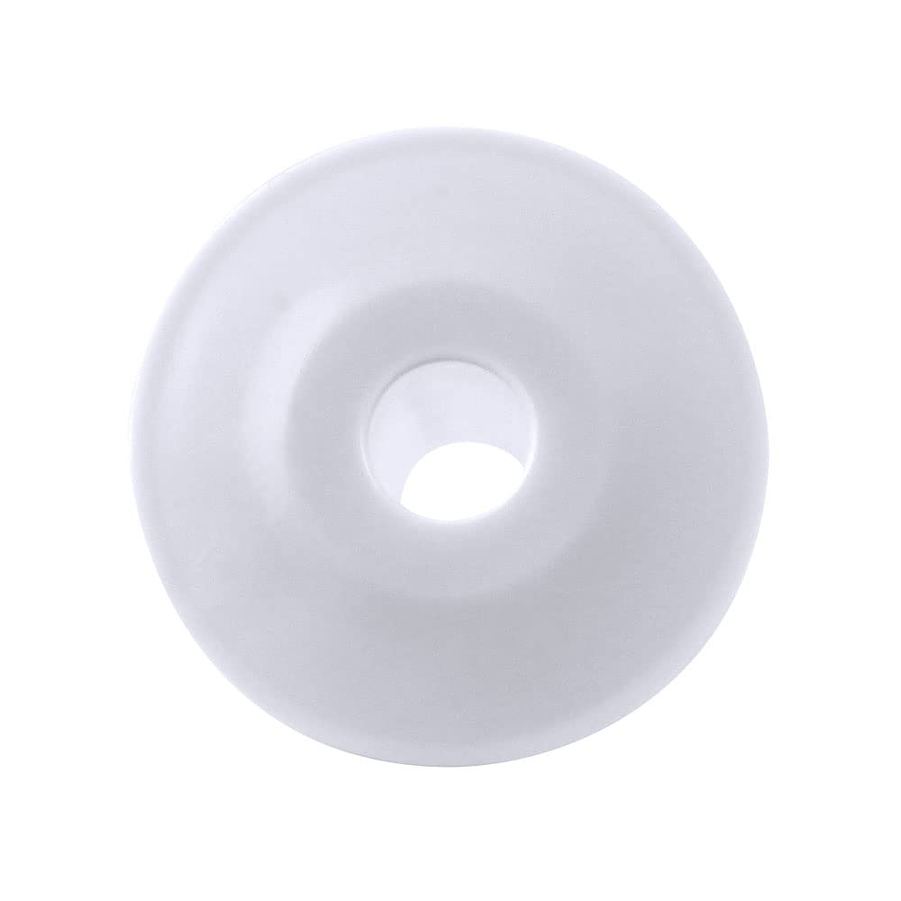 Single Feed-Through Cable Bushings White 100 Pack For Low-Voltage Wall Installations ABS Weatherproof And Varmit-Proof Protection
