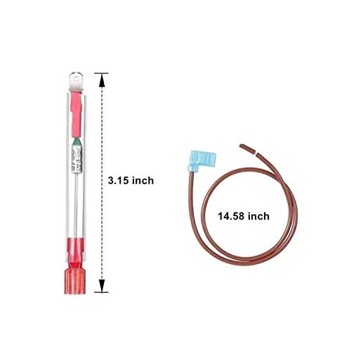 Thermal Cut Off Kit For RV Water Heaters With OEM 93866 Replacement Part And Thermal Fuse, Safety Switch, 3.15 and 14.58 inches