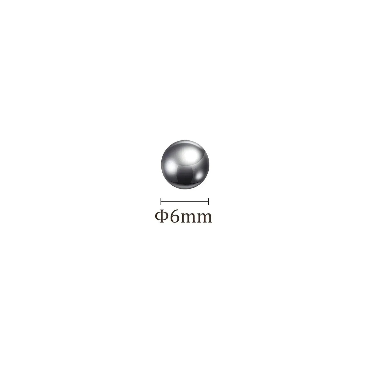 Single 6mm 304 Stainless Steel Precision Ball for Bearings, part of a 20 pack built tough, corrosion resistant.