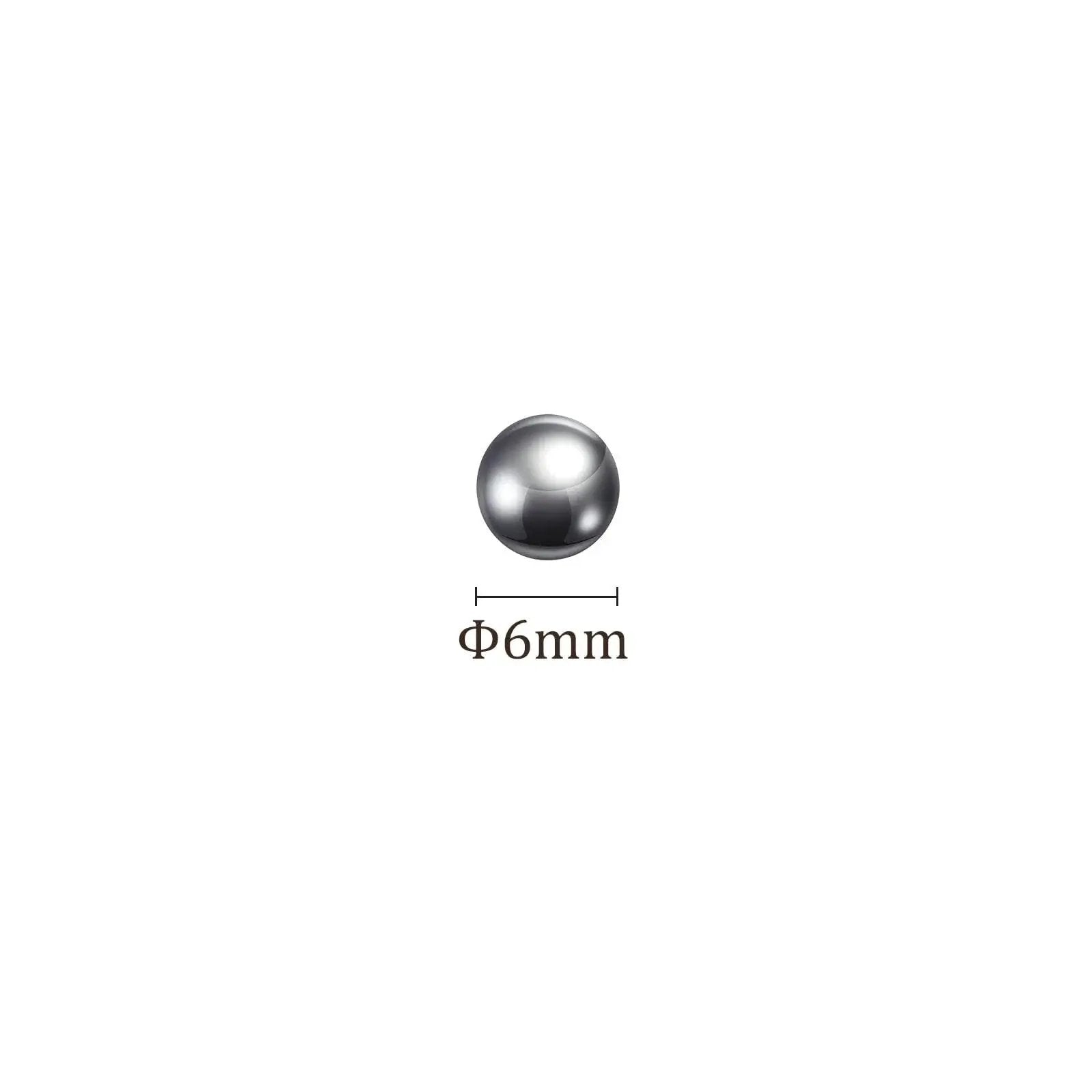 Single 6mm 304 Stainless Steel Precision Ball for Bearings, part of a 20 pack built tough, corrosion resistant.