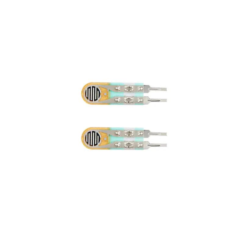 2 Pack FSR402 Thin Film Pressure Sensor Flexible 5mm Resistance Type Force Sensitive Resistor For Arduino Prototyping And DIY Projects Compatible With Microcontrollers And Electronics Education