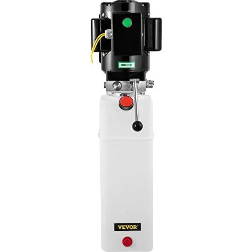 Front view of Hydraulic Power Unit For Car Lifts With 220V AC Motor, 3 HP, 2750 PSI, 6 Liter Reservoir, heavy-duty auto shop power pack