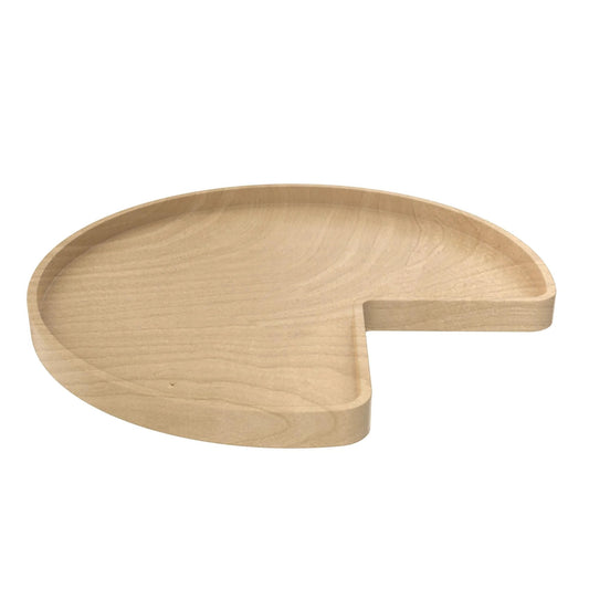 32 Inch Kidney Shaped Wood Lazy Susan With 360 Degree Swivel Bearings For In Cabinet Kitchen Organization Easy Install Inside Cabinet Access Pots Pans Dishes And Gadgets With Full 360 Degree Rotation