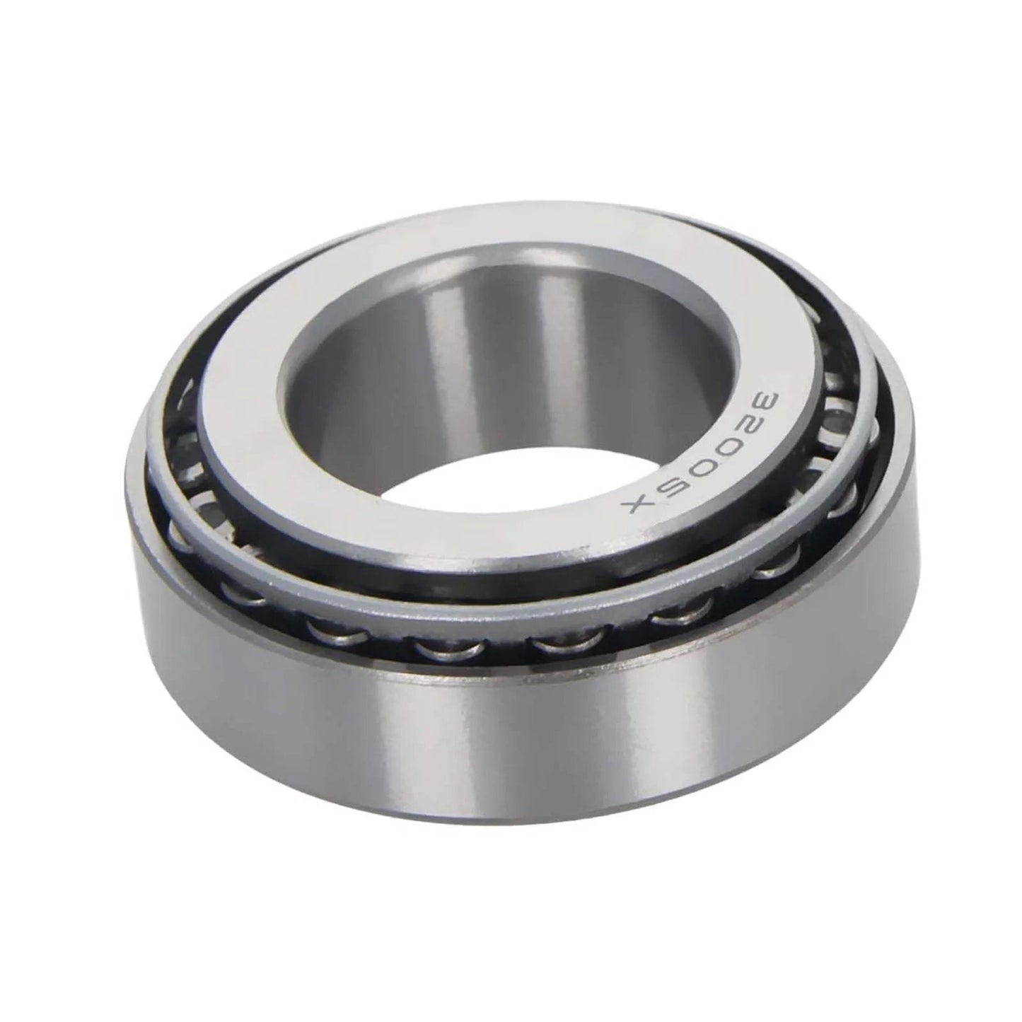 32005X Tapered Roller Bearing Cone Set, 25mm Bore 47mm OD 15mm Thickness 2PCS, close-up view showing steel material and precision design