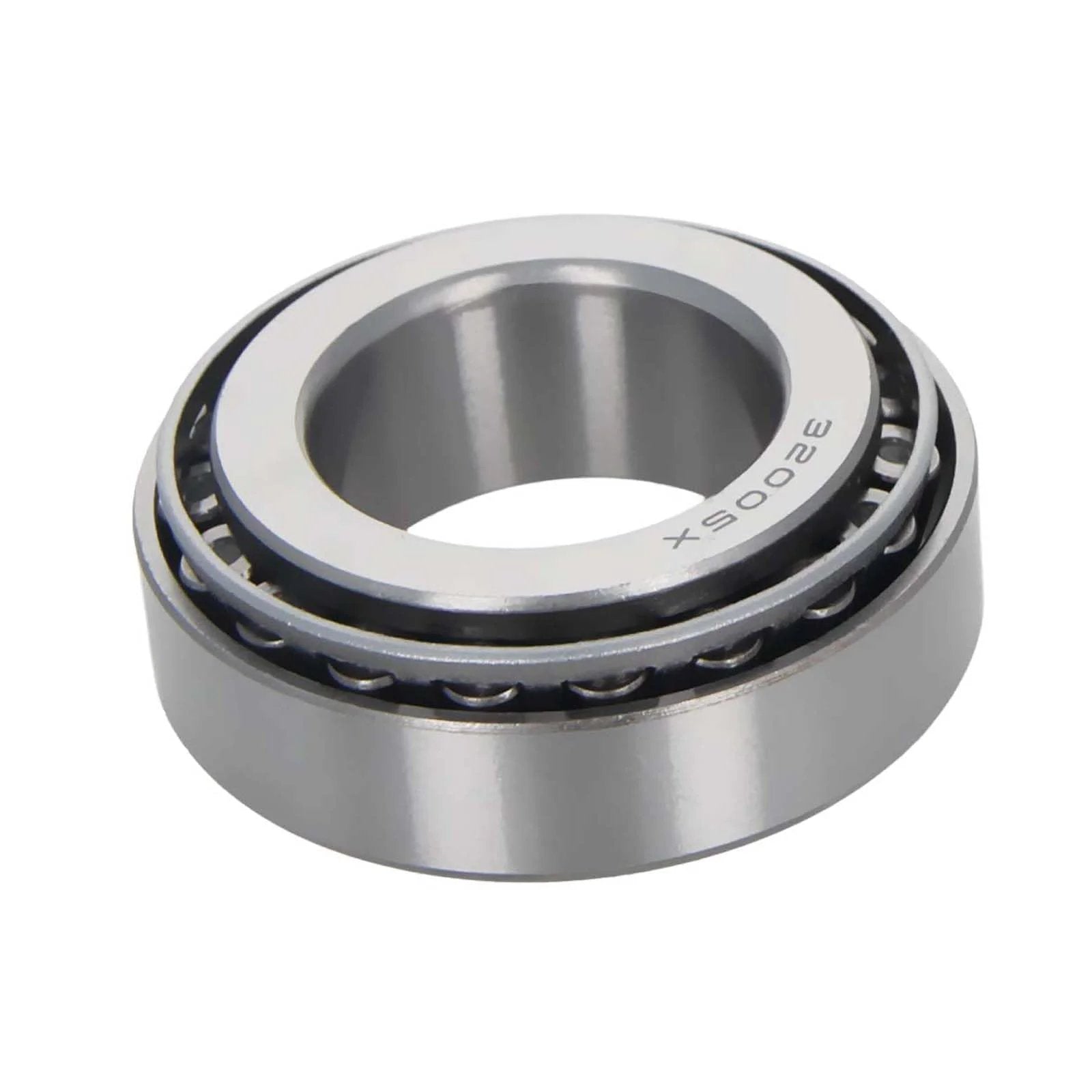 32005X Tapered Roller Bearing Cone Set, 25mm Bore 47mm OD 15mm Thickness 2PCS, close-up view showing steel material and precision design