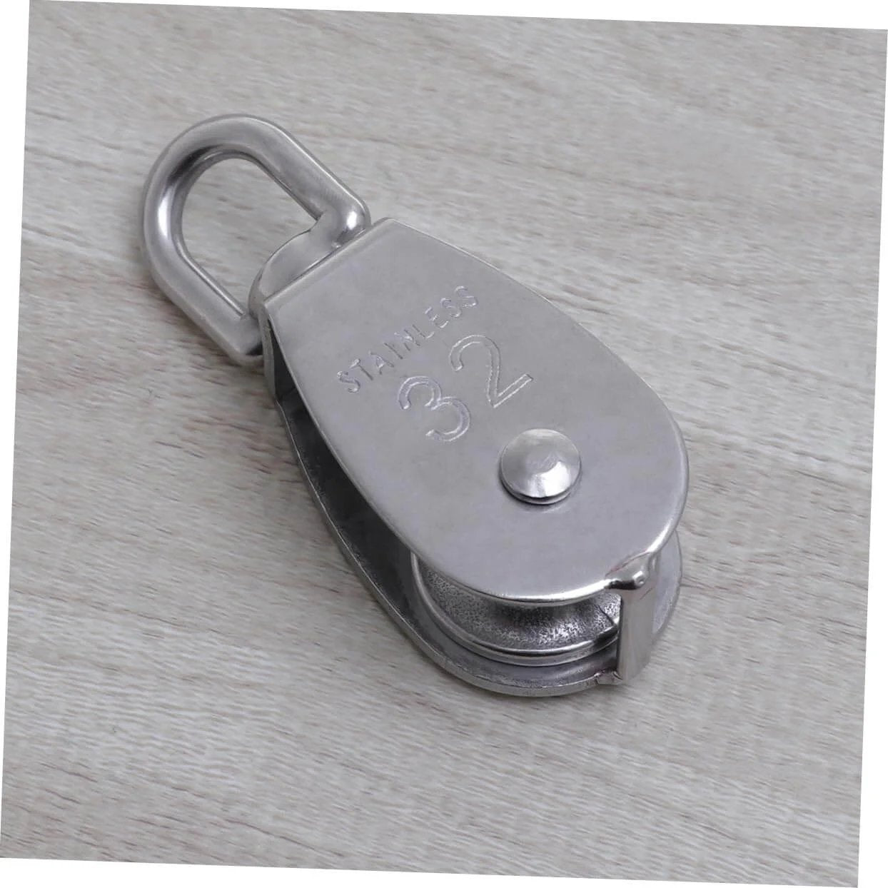 32mm Stainless Steel Single-Sheaved Pulley Roller Swivel Function Heavy Duty Wire Rope Pulley for Lifting Systems