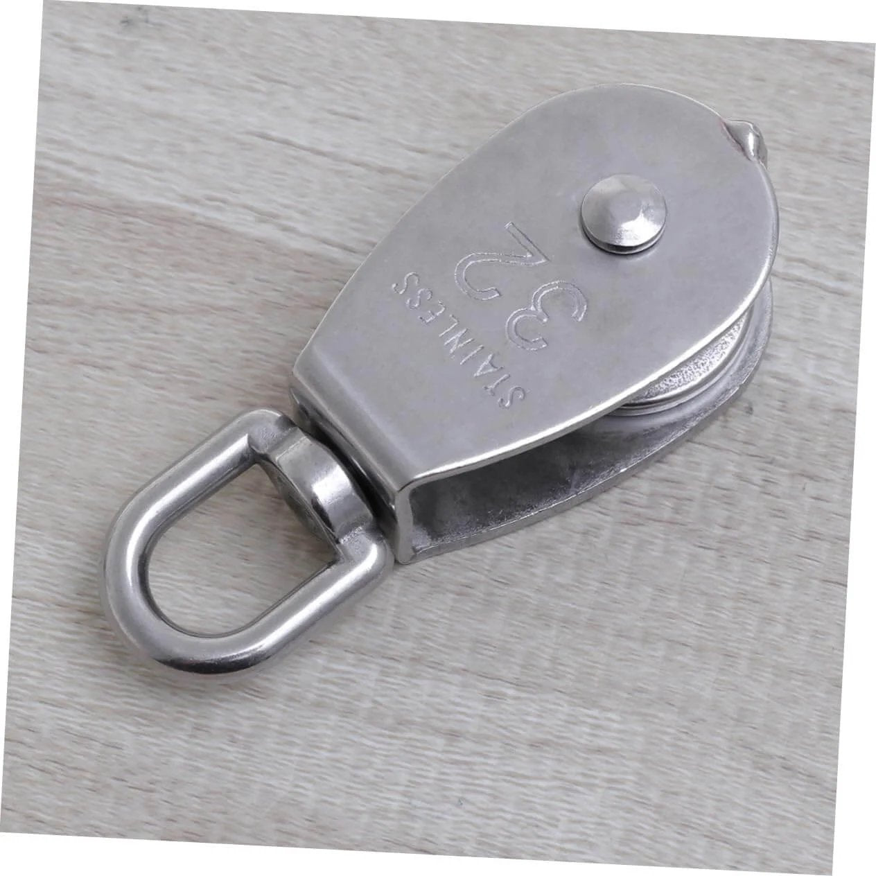 32mm Stainless Steel Single-Sheaved Pulley Roller Swivel Function Heavy Duty Wire Rope Pulley for Lifting Systems