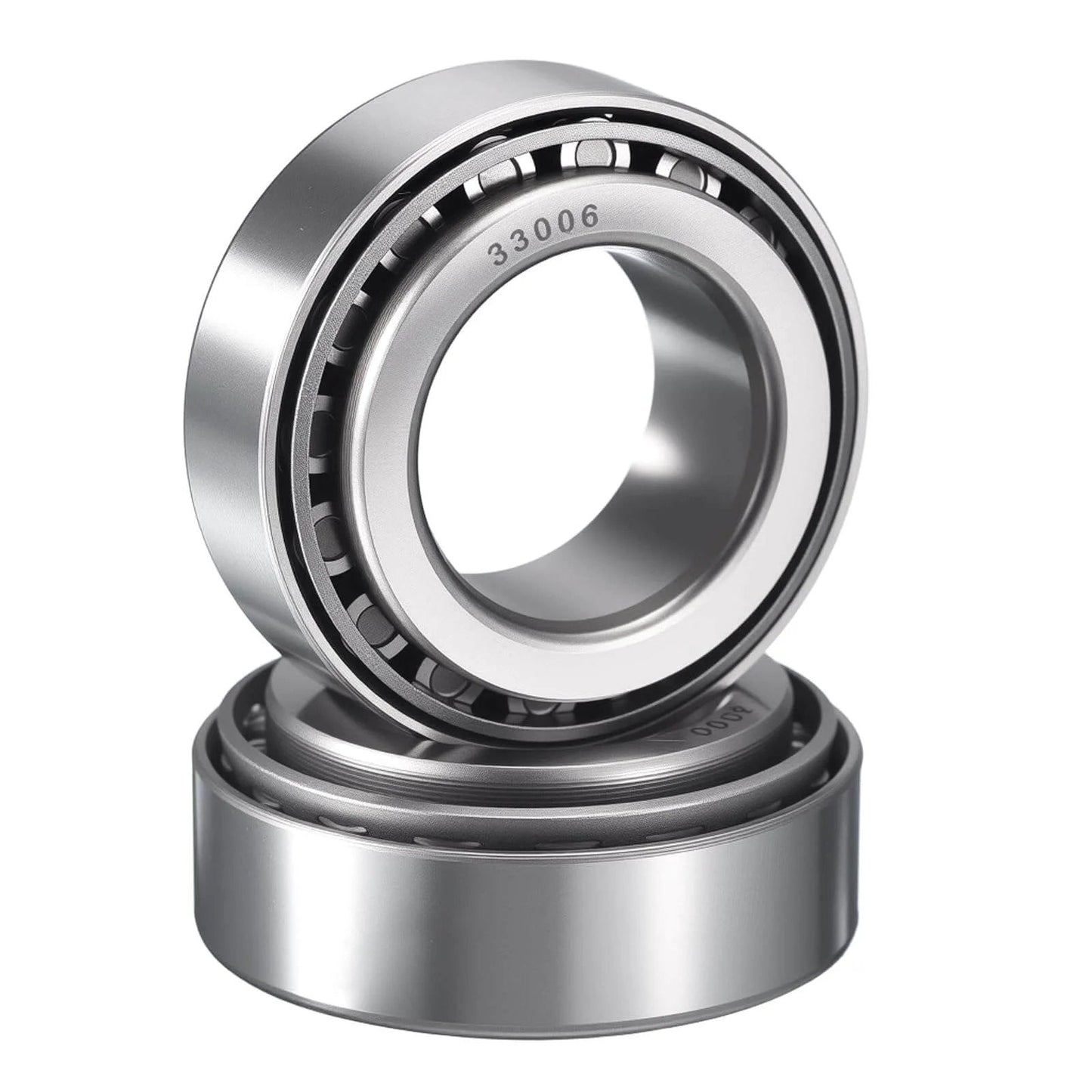 2 Pack 33006 Tapered Roller Bearing Cone and Cup Set, 30mm Bore 55mm OD 20mm Cup Width, Chrome Steel Taper Bearings Set, ABEC-3