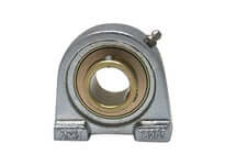 20mm Zinc Wide Set Screw Ball Bearing UC204MZ2 Nickel Plated Cast Iron Housing PA204NP For General Purpose Machinery And Industrial Applications With Wide Inner Ring Insert And Locking Features