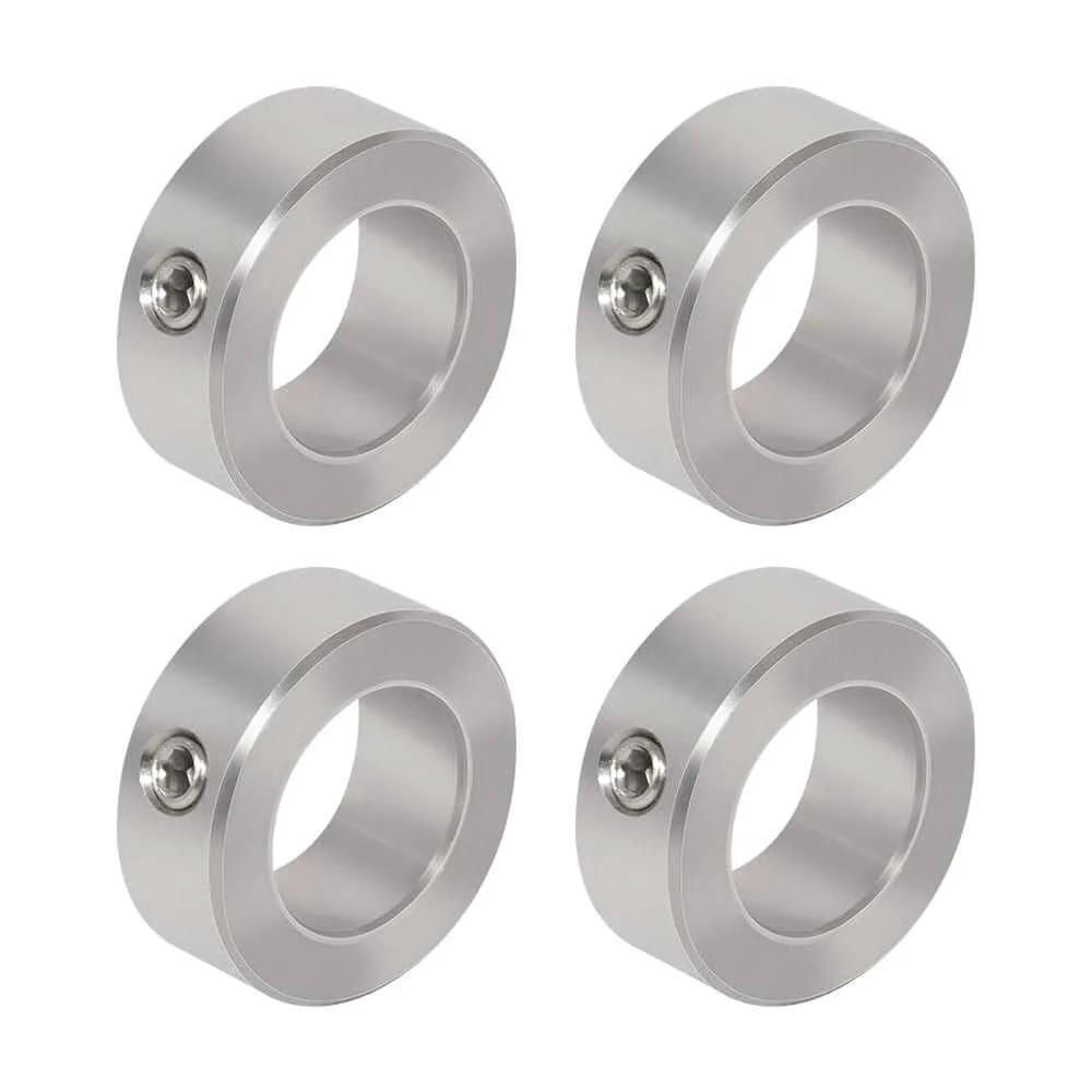 ✝️ 3/4" Bore Stainless Steel Axle Shaft Collars w/Set Screw,4-Piece heavy duty stainless pulley wheel for lifting and rigging