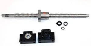37 inch Travel Stroke 16mm Anit-Backlash Ballscrew set - Nut & Bearing Supports