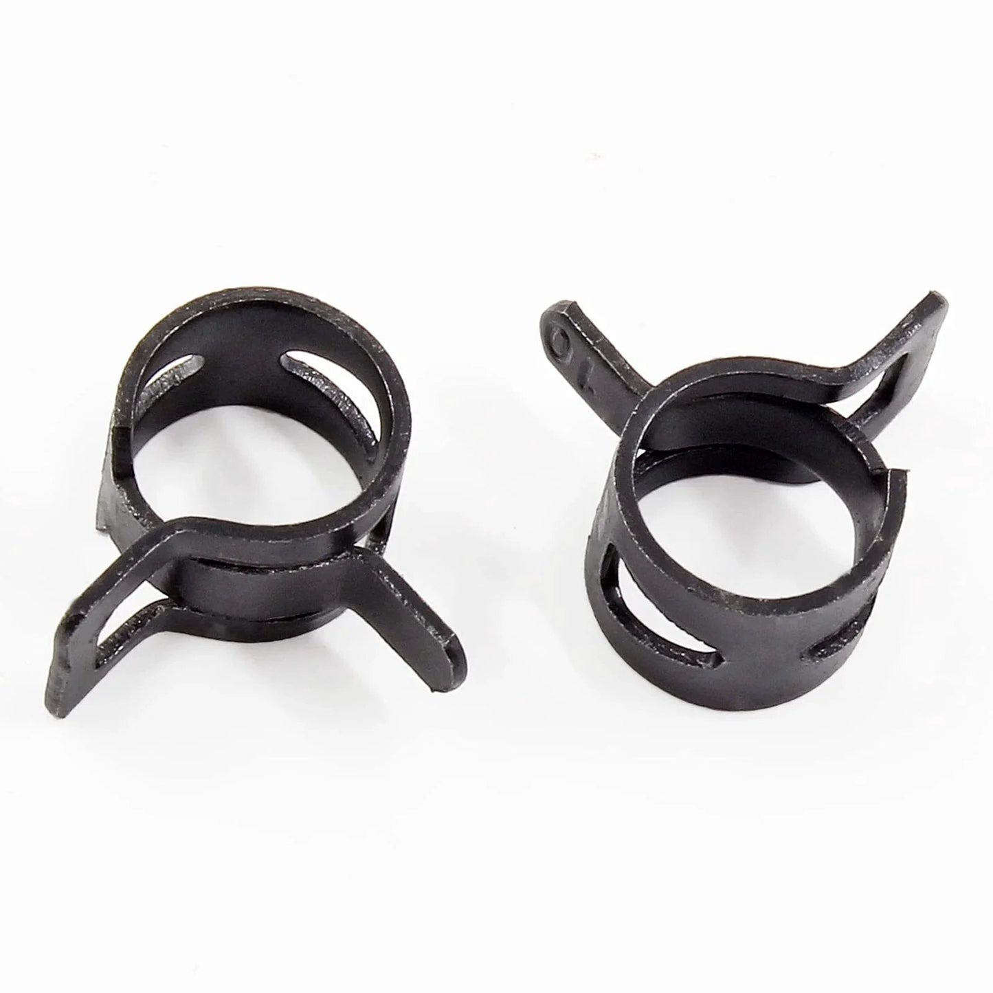 Fifty Pcs Three Eighths Inch Spring Band Hose Clamps 10mm Inner Diameter Fits 10.5 To 11.2mm Hose Outer Diameter 65Mn Manganese Steel