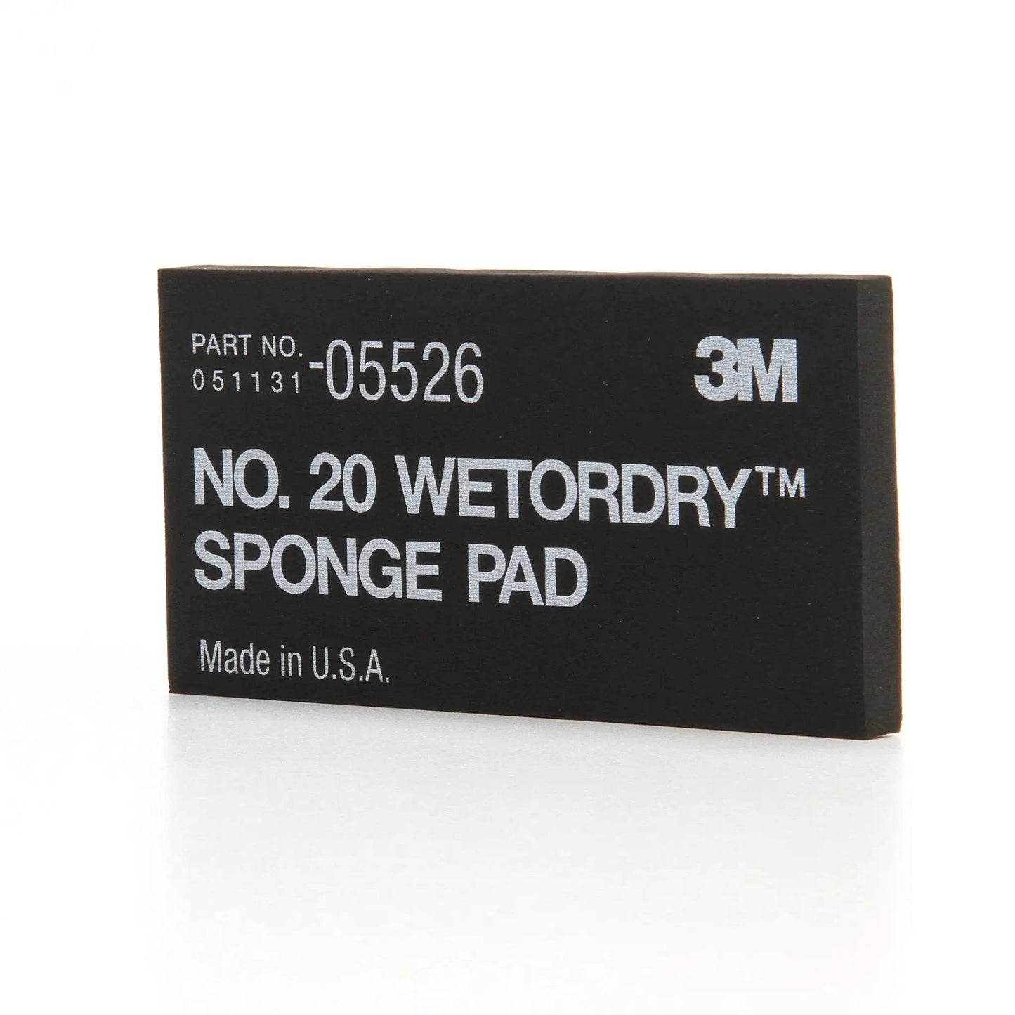 Wetordry Sponge Pad Dual Sided For Wet And Dry Sanding Automotive, black dual-sided pad with 3M branding and part number