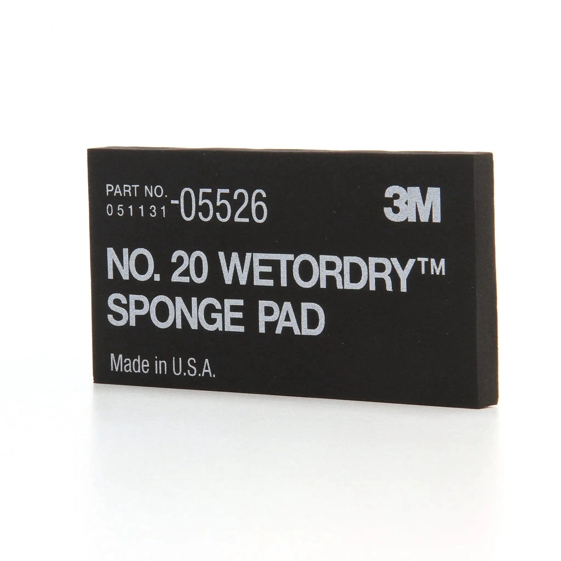Wetordry Sponge Pad Dual Sided For Wet And Dry Sanding Automotive, black dual-sided pad with 3M branding and part number